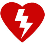 Automated external defibrillators (AED) logo